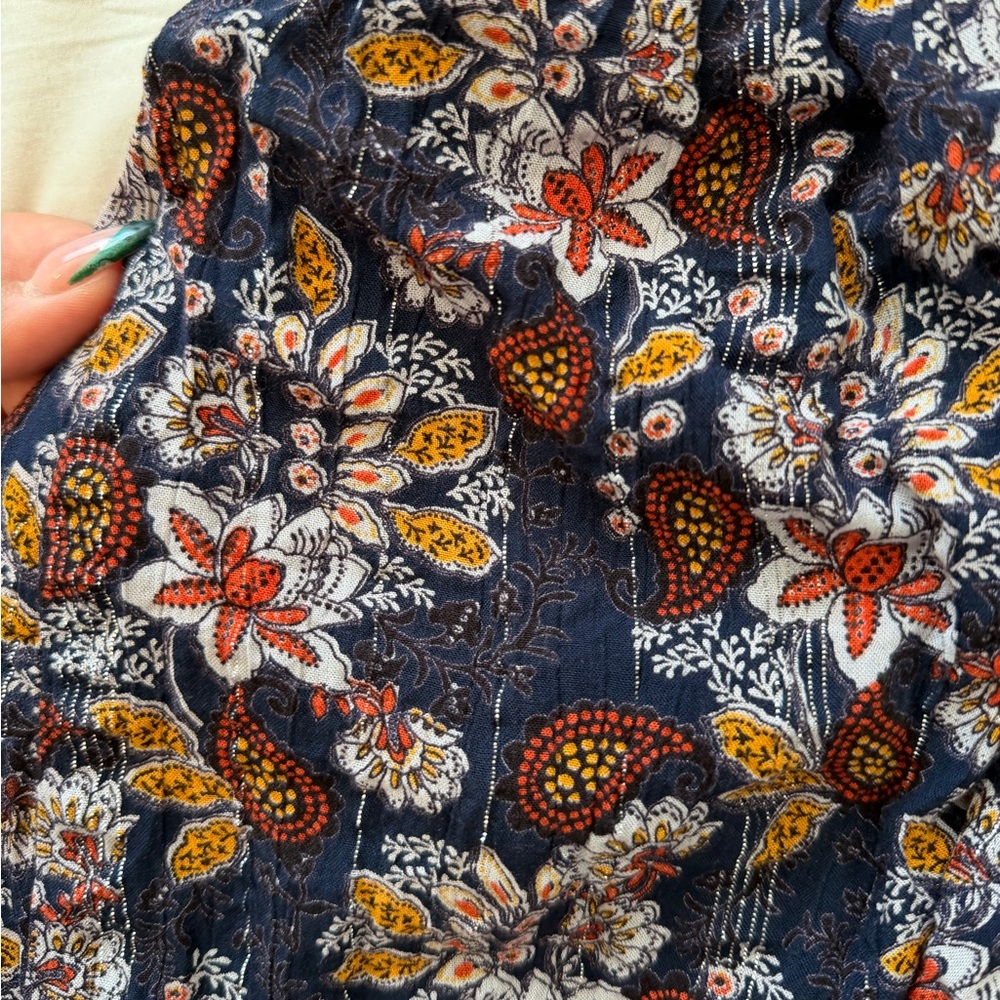 Angie Navy Floral Mini Dress - Picture 2 of 4